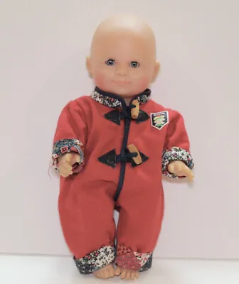 Vintage 1997 Corolle Baby Doll Vinyl Body Sleeping Eyes Original Outfit 10” • $27