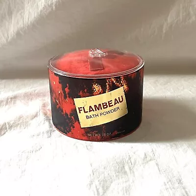 Vintage Faberge FLAMBEAU 10 Oz Perfume Powder Puff New • $40