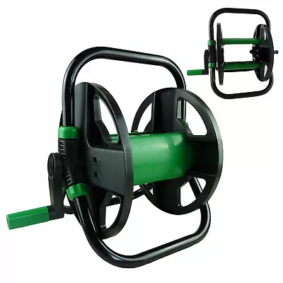 30m Green Blade Portable Hose Reel Compact Water Pipe Trolley Cart Holder Garden • £14.95