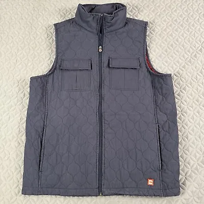 Dakota Grizzly Vest Jacket Mens Sz: L  Geometric Quilted Design Mock Neck Zip • $16