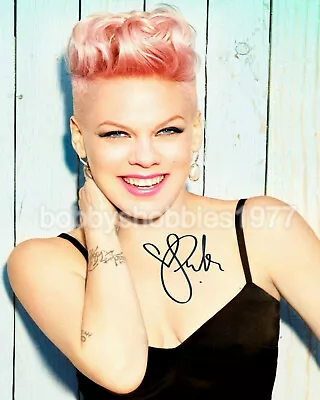 Singer Alecia Beth Moore Pink Autographed Signed 8x10 Photo REPRINT • $9.95