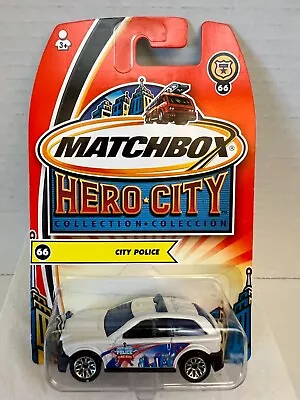 NIP 2004 Matchbox Mainline City Police #66 White Police 1/5 Hero City • $2.99