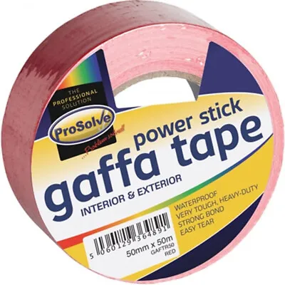 50mm X 50m Roll Gaffer Gaffa Cloth Waterproof Tape Top Quality • £6