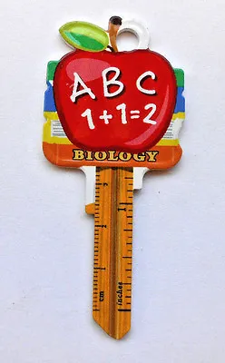 $1.99 • Buy  (1)  Teacher Apple ABC  Blanks House KWIKSET Lock  Key Blank   KW1,KW10,KW11  