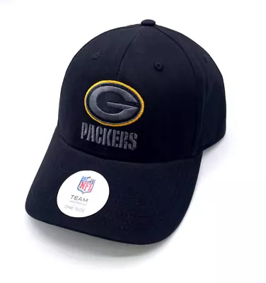 Green Bay Packers Black Hat Mvp Authentic Nfl Football Team Adjustable Cap New • $21.99