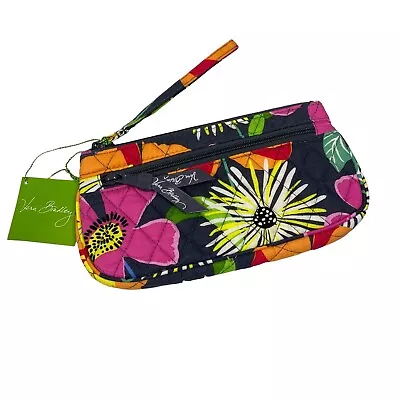 Vera Bradley Jazzy Blooms Wristlet Wallet NWT Floral Quilted Zipper Multi  • $24.99