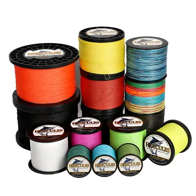 HERCULES 1500M Strong 8 Strands 15 Colours 10-300LB Braid Fishing Line 1640 Yard • $153.99