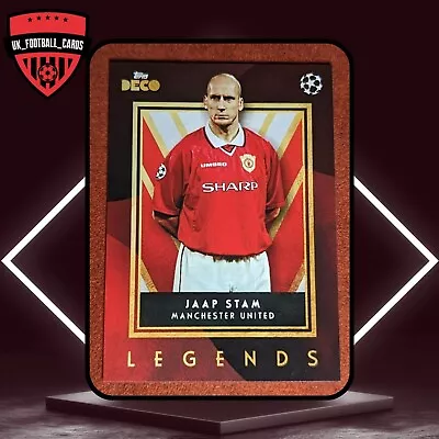 Jaap Stam Manchester Utd Legends Card Topps UEFA Deco 2023-24 • £1.29