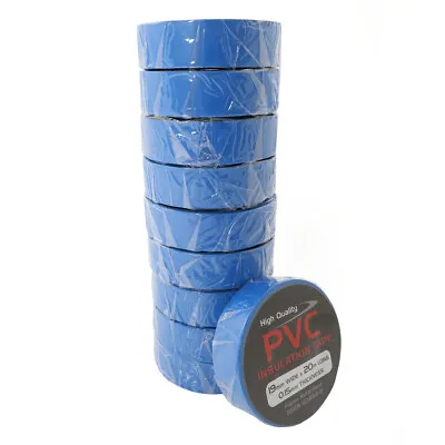 BLUE PVC Insulation Electrical Tape High Quality Flame Retardent Various QTY's • £5.49