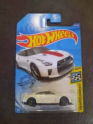 Hot Wheels 137/250 '17 Nissan Gt-r R35 White Hw Speed Graphics 10/10 • $5