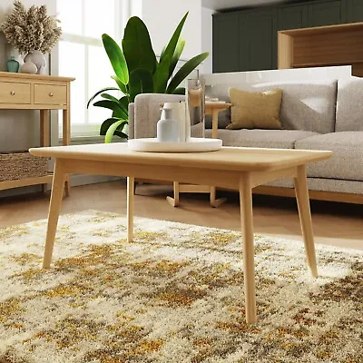 New In Box Flaxby Rectangular Coffee Table With Soft Rounded Edges light Oak  • £129.99