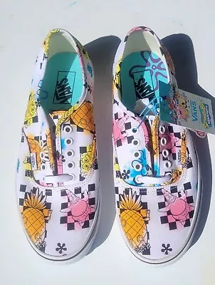 Vans Authentic Pro Spongebob SquarePants Pineapple Airbrush Shoes Mens US 10 • $150