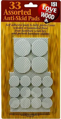 Anti Skid Pads Self Adhesive Furniture Scratch Protector Wood Floor Anti Slip • £3.33