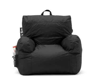 $55 • Buy Big Joe Dorm Black Smartmax Compact Bean Bag Chair Indoor For Children & Teen G1