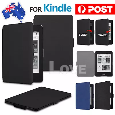 Flip Leather Folio Case Cover Magnetic For Amazon KINDLE Paperwhite 10th 2018 • $8.95