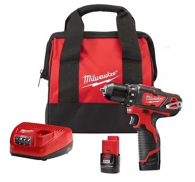 Milwaukee 2407-22 M12 3/8 In. Drill/Driver Kit • $116