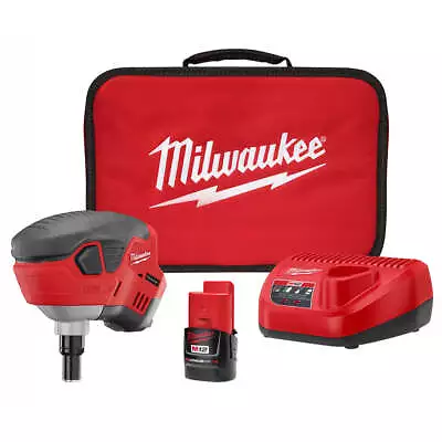 $199 • Buy Milwaukee 2458-21 M12 12V Lithium-Ion Palm Nailer Kit