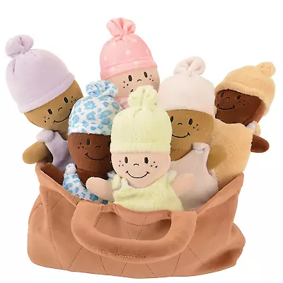 Creative Minds Basket Of Babies Soft Baby Dolls Sensory Toys Multicultural... • $50.99