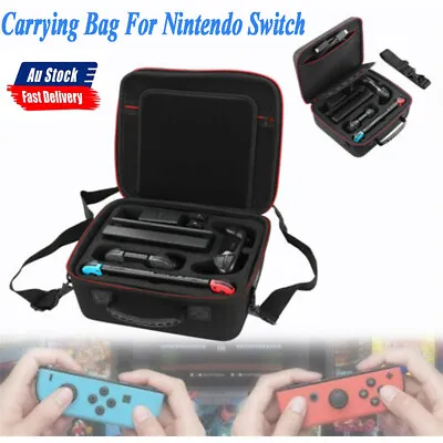 For Nintendo Switch Deluxe System Portable Carrying Bag Travel Hard Case Storage • $37.61