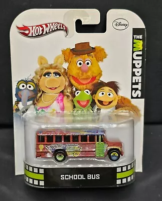 2012 Hot Wheels Retro Entertainment The Muppets School Bus Diecast Mattel NEW • $29.95