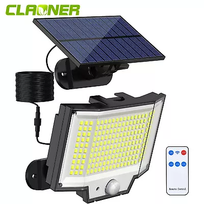 CLAONER 6000W Solar Lights Outdoor Garden Yard Motion Sensor Security Wall Lamp • $17.99