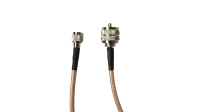 PL259 UHF Male To MINI UHF Male RG400 Low Loss Double Shielded Coax Cable • $10.99