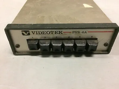 Videotek PVS-6A 6-Channels Passive Video And Audio Switcher • $24.99