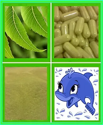 Pure Neem Leaf Vegan Capsules - Bolster The Immune System - Organic - Vegetarian • £3.23