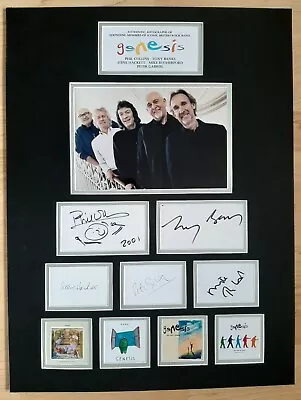 £750 • Buy Genesis - Collins Rutherford Hackett Gabriel Banks -stunning Autographed Display