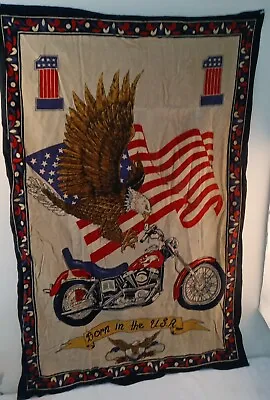 Vintage Easyrider David Mann Art Style Wall Tapestry Harley Davidson Ghost Rider • $75