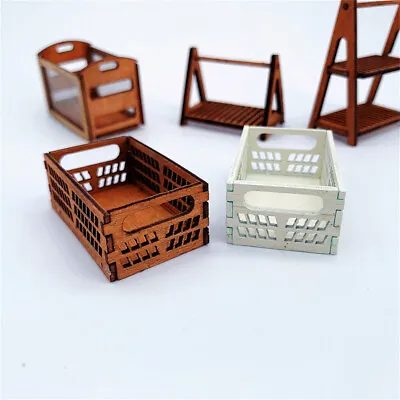 Miniature 1/12 Scale Bakery Food Cake Wood Shelf Dollhouse Kitchen Display Stand • $2.38