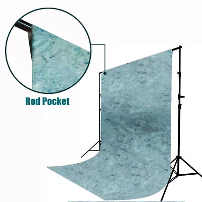 6X9 Steel Blue Tie Dye Muslin Photo Studio Backdrop Portrait Background • $29.27