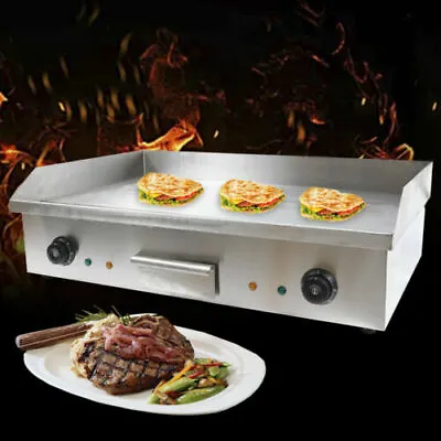 $174.80 • Buy 4400W 110V Commercial Electric Countertop Griddle Flat Top Grill Hot Plate BBQ