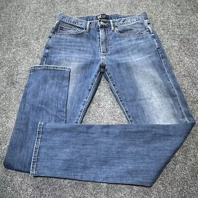Gap Jeans Mens 30X32 Blue Denim Cotton Blend Thigh Fade Slim Fit Low-Rise • $17.99