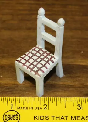 Collections Etc Miniature White Kitchen Chair Replacement Dollhouse Projects • $3.76