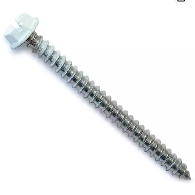 Mobile Home Parts Direct 1- 1/2  #8 Hex Head Screws White (50 Pack) • $6.95