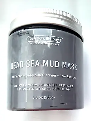 $17.95 • Buy New York Biology Dead Sea Mud Mask Deep Skin Cleanser Acne Pore Reducer 8.8 Oz