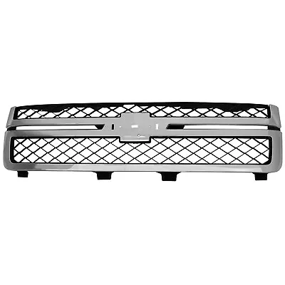 Grille Assembly For 2011-14 Silverado 2500 HD Silverado 3500 HD Black And Chrome • $188.49