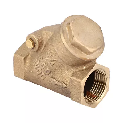 NPT 3/4in Thread Brass Check Valve Y Type One Way Check Valve 1.6Mpa For Water • £18.87