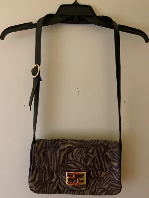 Dawli Women Handbag Genuine Leather Crossbody Bag Animal Print Vintage Made USA • $29.50