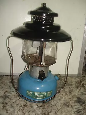 Vintage Sears Big Hat Double Mantle Lantern 476.72213 No. 72227 8/68 Used  • $199.99