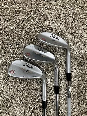 Titleist Vokey Spin Milled Tour Chrome Wedge Set 50 54 58 Gap Sand Lob RH • $169.69