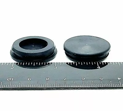 1  Solid Rubber Grommet Knockout Panel Hole Plug For 1/8” Groove 1 1/4  OD Top • $13.49