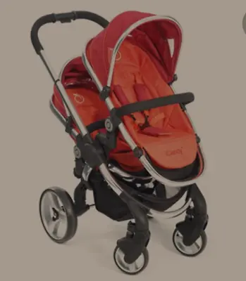 Brand New ICandy Peach Tomato Red Buggy Pram Double USA Large Tomato Lower Seat • £659.99