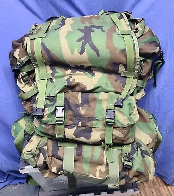 US Rifleman Molle II Woodland Large Field Pack Rucksack Backpack  • $165