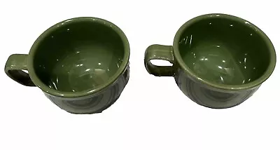 2 Homer Laughlin Fiestaware Large Soup Or Chili Bowls In Sage Green • $30