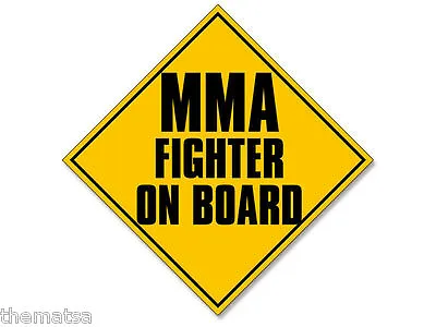 5  Mma Fighter On Board Helmet Car Toolbox Bumper Decal Sticker Made In Usa  • $16.99