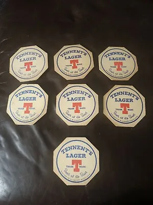 £7.50 • Buy Vintage Tennent's Lager Beer Mat's X 7 (#1)