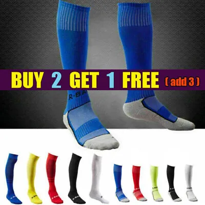 Over Knee High Running 2023 Men's Adult/Kids Football Soccer Sports Long Socks • £6.99