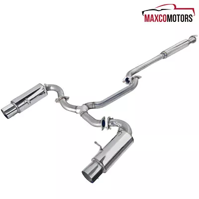 Catback Exhaust Fits 2012-2017 Scion FRS BRZ 4  Dual Roll Tip Muffler+Silencer • $221.99